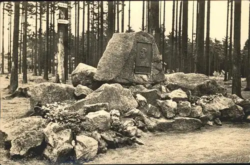 Brotterode Scheffeldenkmal am Dreiherrenstein Kat. Brotterode