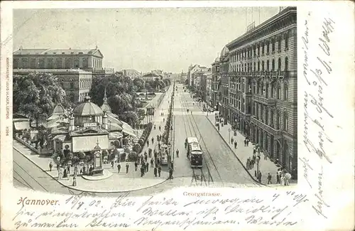 Hannover Blick auf die Georgstrasse Kat. Hannover