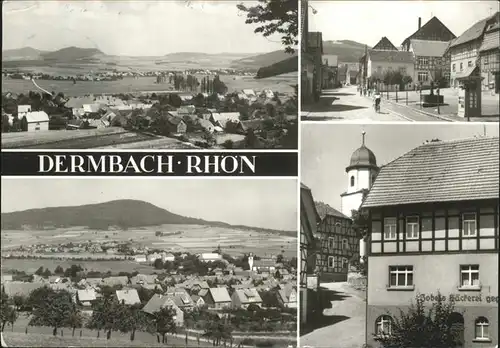 Dermbach Thueringen Rhoen Panorama und Teilansichten Kat. Dermbach Thueringen