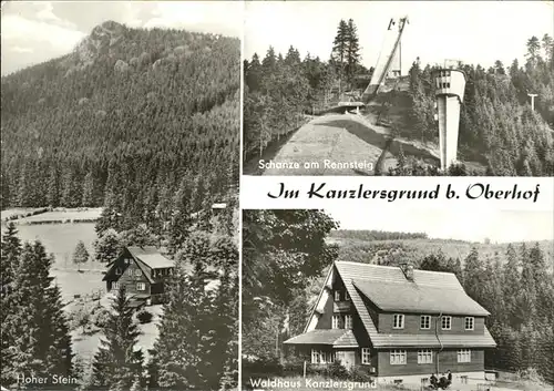 Oberhof Thueringen Schanze Hoher Stein Waldhaus Kanzlersgrund Kat. Oberhof Thueringen