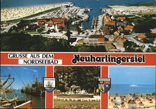 Neuharlingersiel Nordseebad Panorama Kat. Neuharlingersiel