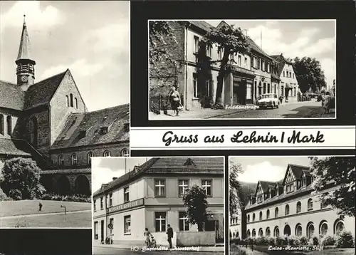 Lehnin Kloster Friedensstrasse Gaststaette Klosterhof Luise Henriette Stift Kat. Kloster Lehnin