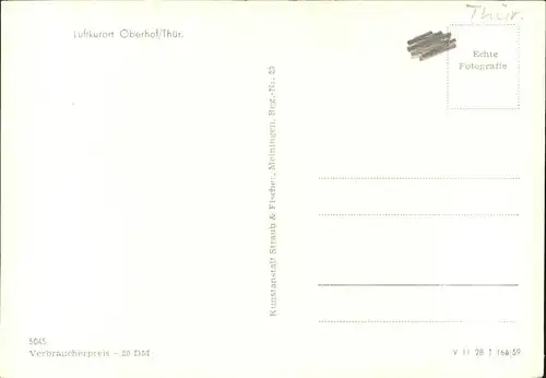 Oberhof Thueringen Panorama Kat. Oberhof Thueringen