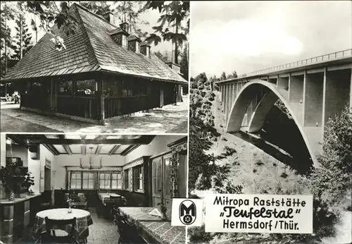 Hermsdorf Thueringen Mitropa Raststaette Teufelstal Kat. Hermsdorf Thueringen