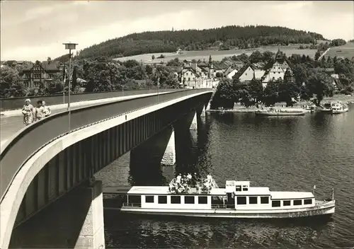 Saalburg Saale Partie auf der Saale Kat. Saalburg Ebersdorf