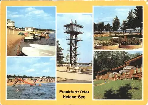 Frankfurt Oder Helenesee Turm Promenade Strand Bungalow Siedlung Kat. Frankfurt Oder