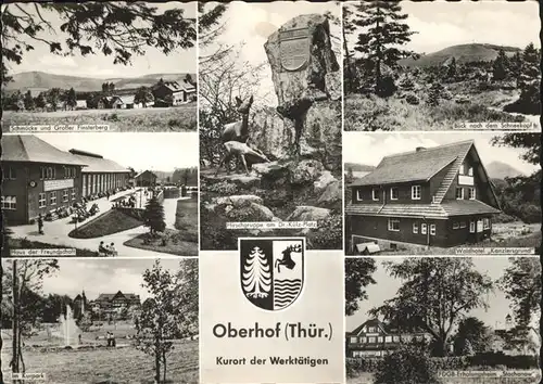 Oberhof Thueringen Panorama und Teilansichten Hirschgruppe Kat. Oberhof Thueringen