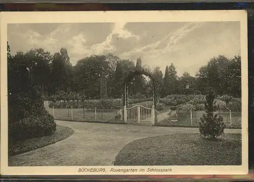 Bueckeburg Rosengarten im Schlosspark Kat. Bueckeburg