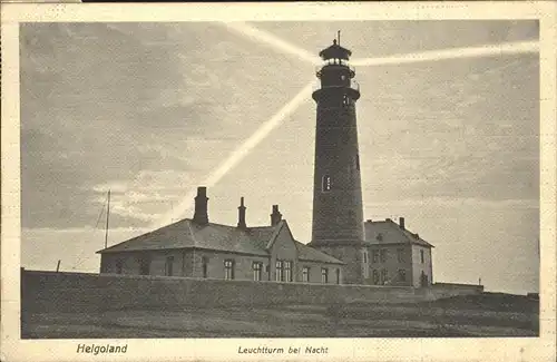 Helgoland Leuchtturm bei Nacht / Helgoland /Pinneberg LKR