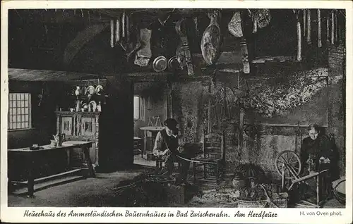 Bad Zwischenahn Heuerhaus des Ammerlaendischen Bauernhauses Am Herdfeuer Kat. Bad Zwischenahn