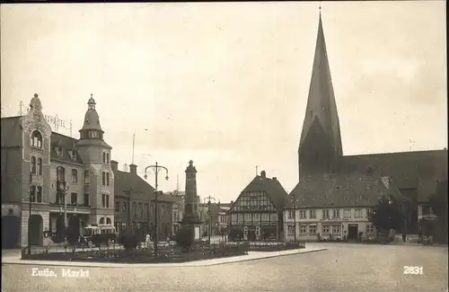 Eutin Marktplatz Rathaus Kirche Kat. Eutin