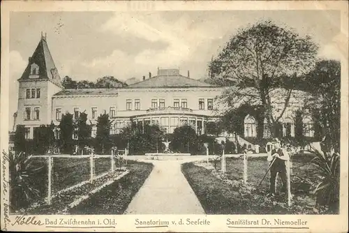 Bad Zwischenahn Sanatorium von der Seeseite Kat. Bad Zwischenahn