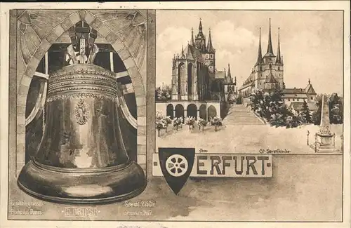 Erfurt St Severikirche und Dom   Gr beruehmte Glocke des Doms Kat. Erfurt