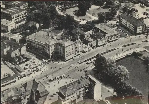 Neumuenster Schleswig Holstein Luftaufnahme Gaensemarkt Teich Klosterinsel Kat. Neumuenster