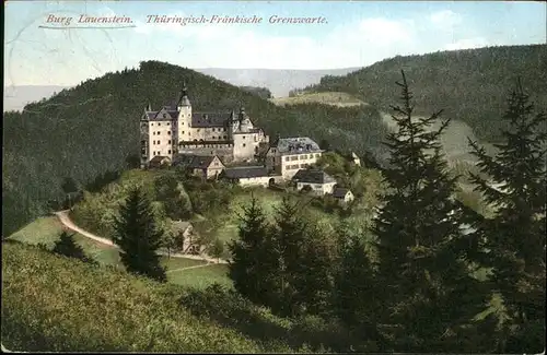 Lauenstein Oberfranken Burg Thueringisch Fraenkische Grenzwarte Kat. Ludwigsstadt