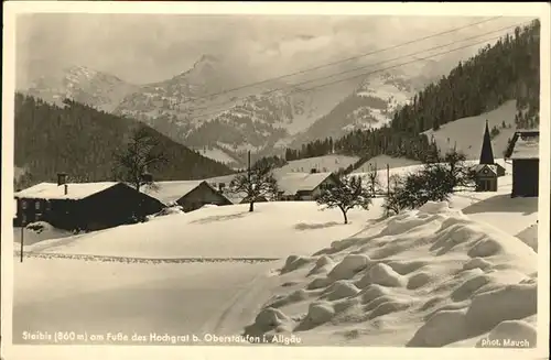 Steibis Panorama Hochgrat Allgaeuer Alpen Feldpost Kat. Oberstaufen