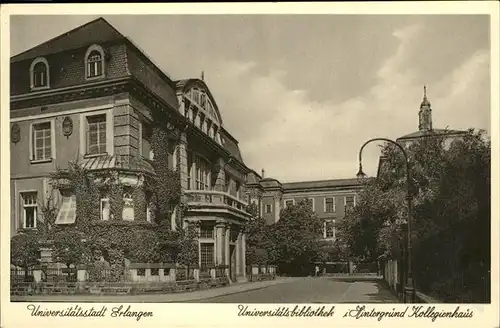 Erlangen Universitaetsbibliotheke Kollegienhaus Kat. Erlangen