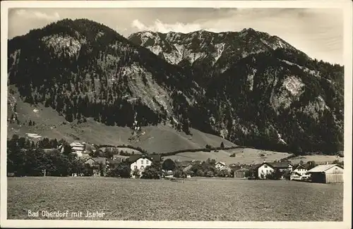 Bad Oberdorf Panorama mit Iseler Allgaeuer Alpen Kat. Bad Hindelang