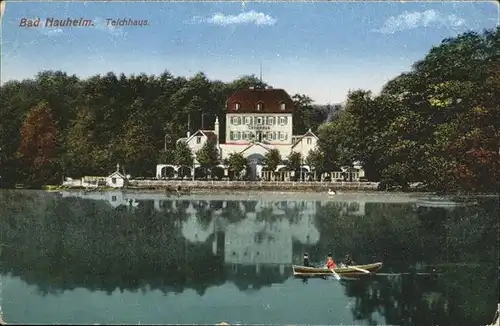 Bad Nauheim Teichhaus Boot Kat. Bad Nauheim