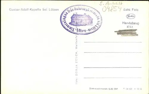 Luetzen Gustav Adolf Kapelle Kat. Luetzen