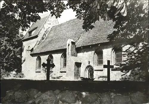 Koserow Ostseebad Usedom Evangelische Kirche aus dem 13. Jahrhundert Kreuz