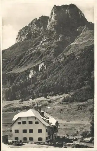 Koetschach Mauthen Kaernten Ploeckenhaus mit Cellon Karnische Alpen Kat. Koetschach Mauthen