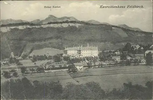 Feldkirch Vorarlberg Panorama Exercitienhaus mit Hoher Kasten Appenzeller Alpen Kat. Feldkirch