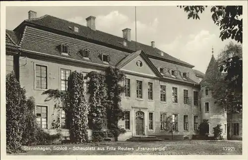 Stavenhagen Schloss Schauplatz aus Fritz Reuters Franzosentid Kat. Stavenhagen Reuterstadt