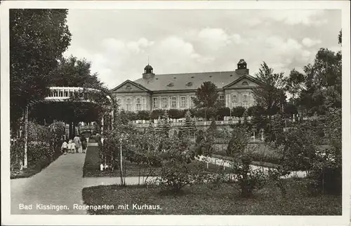 Bad Kissingen Rosengarten mit Kurhaus Kat. Bad Kissingen