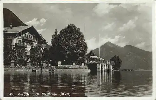 Walchensee Kurhotel Post am See Kat. Kochel a.See