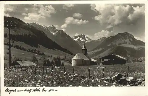 Oberjoch Panorama am A.H.Pass Allgaeuer Alpen Kat. Bad Hindelang