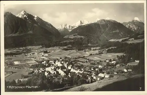 Koetschach Mauthen Kaernten Panorama