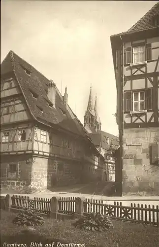 Bamberg Blick auf Domtuerme Kat. Bamberg