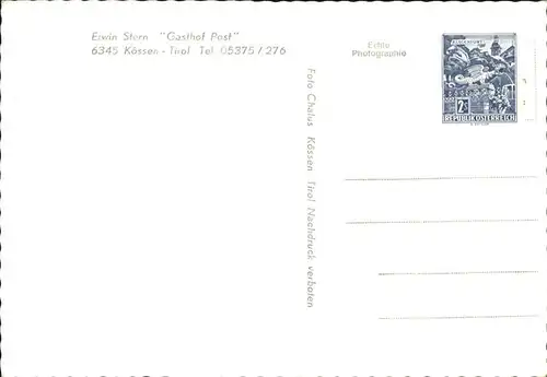 Koessen Tirol Gasthof Zur Post Reiter