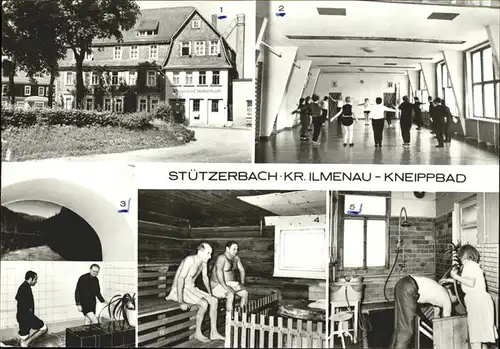 Stuetzerbach Kneippbad Gymnastikhalle Wassertreten Sauna Arm  und Brustguss Kat. Stuetzerbach