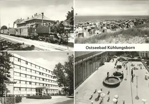 Kuehlungsborn Ostseebad Der Molli Zug Strand FDGB Ferienheim Ernst Grube Terrasse