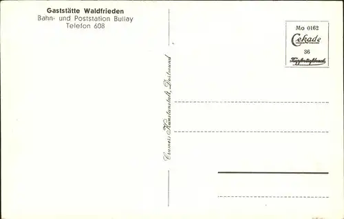 Bullay Mosel Panorama Gaststaette Waldfrieden Mosel