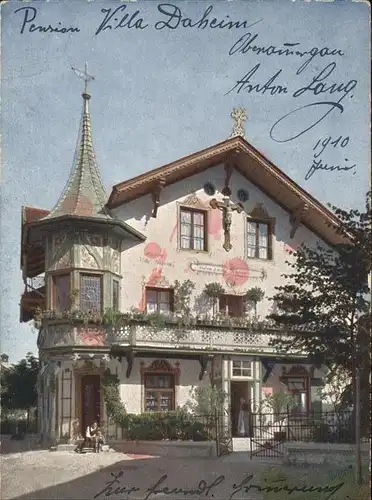 Oberammergau Haus des Christusdarstellers Anton Lang Kat. Oberammergau