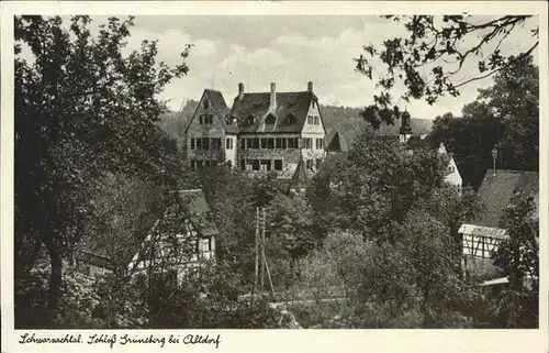 Altdorf Nuernberg Schloss Gruensberg Schwarzachtal Kat. Altdorf b.Nuernberg