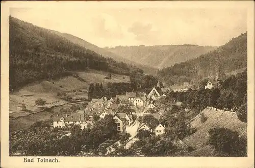 Bad Teinach Zavelstein Panorama Kat. Bad Teinach Zavelstein