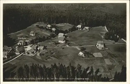 Zwieselberg Freudenstadt Panorama Villa Elisabeth Villa Berta Fliegeraufnahme Kat. Freudenstadt