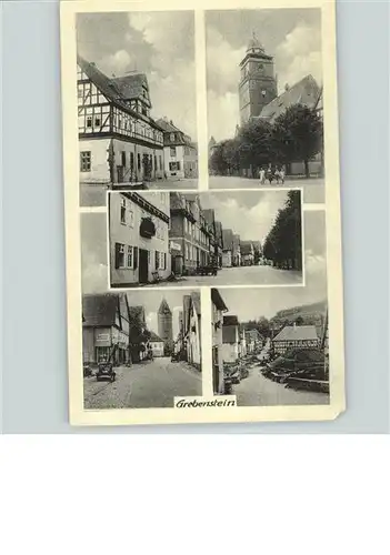 Grebenstein Teilansichten Kirche Historische Turm der Stadtmauer  Kat. Grebenstein