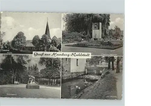 Rahlstedt Hamburg Kirche Liliencron Denkmal Am Uferweg aehenleserin