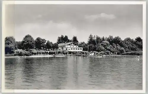 Seebruck Chiemsee Seebruck Chiemsee Gasthof Arlaching ungelaufen ca. 1955 / Seeon-Seebruck /Traunstein LKR