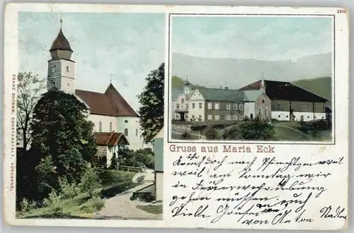 Traunstein Oberbayern Kloster Maria Eck x 1902