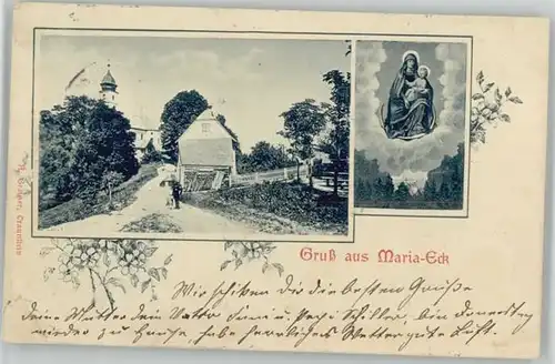 Traunstein Oberbayern Kloster Maria Eck x 1902