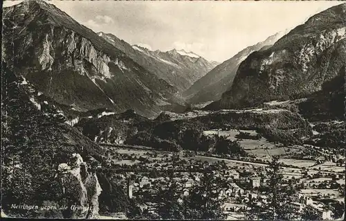 Meiringen BE gegen die Grimsel Kat. Meiringen