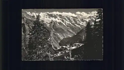 Muerren BE Ebnefluh Mittaghorn Grosshorn Breithorn Kat. Muerren