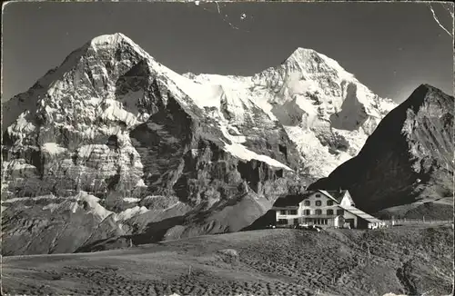 Maennlichen Berner Oberland Eiger Moench und Tschuggen Kat. Maennlichen