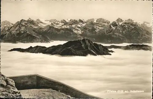 Pilatus im Nebelmeer Kat. Pilatus